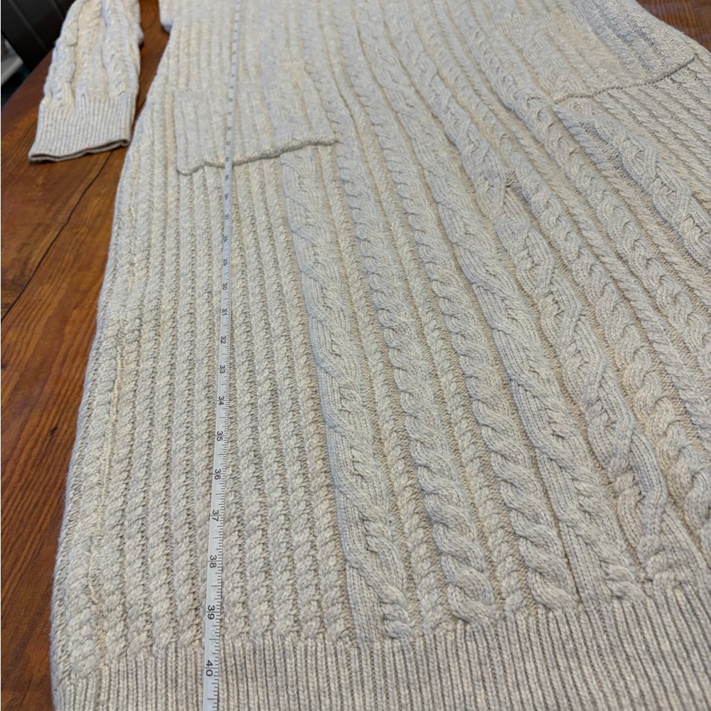 Rachel Zoe Ivory Knit‎ Long Sleeve Dress - Picture 7 of 9